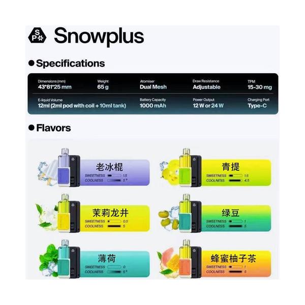 【积木系列】正品SnowPlus雪茄鸭嘴兽积木弹套装 15000puffs 当天发货
